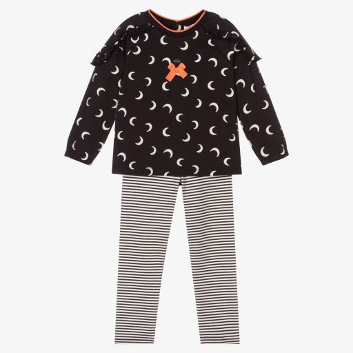 Tutto Piccolo-Girls Dark Grey Leggings Set | Childrensalon Outlet