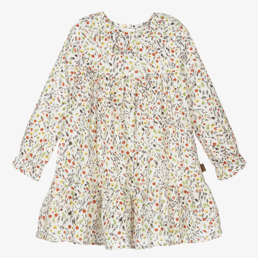 Tutto Piccolo-Blumen-Baumwollkleid & Strumpfhose | Childrensalon Outlet