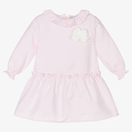 Tutto Piccolo-Girls Pink Cotton Dress Set | Childrensalon Outlet