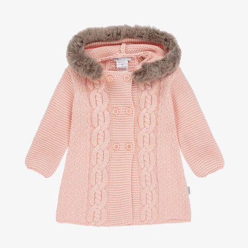 Tutto Piccolo-Manteau rose en coton bébé fille | Childrensalon Outlet