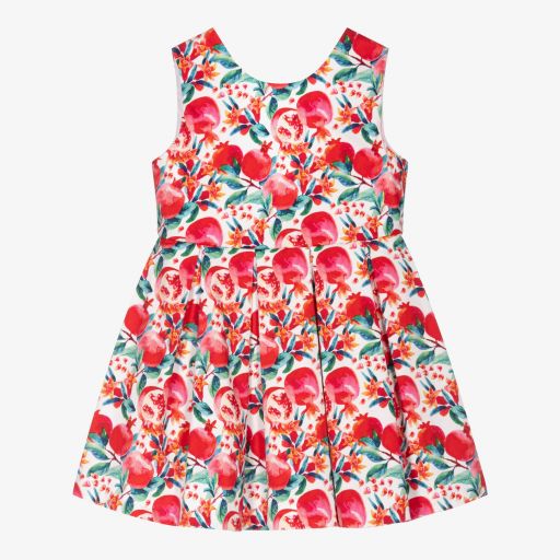 Tutto Piccolo-Robe rouge en coton Fille | Childrensalon Outlet