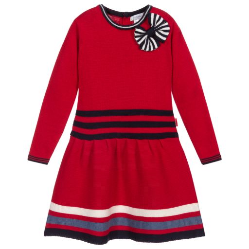 Tutto Piccolo-Girls Red Dress Set | Childrensalon Outlet