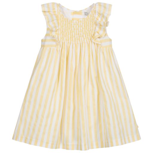 Tutto Piccolo-Платье в желтую полоску для девочек | Childrensalon Outlet