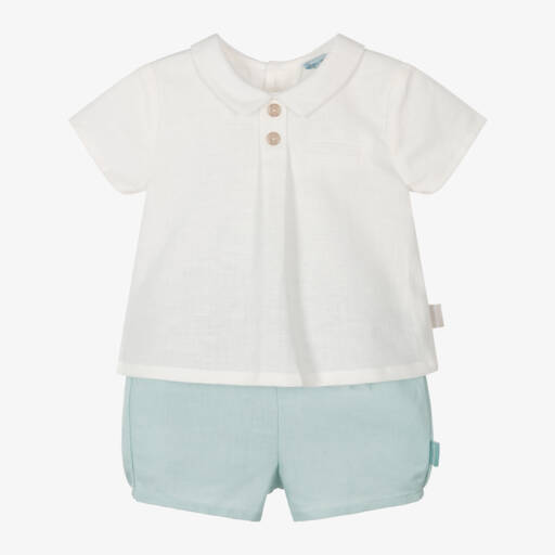 Tutto Piccolo-Наряд Маленького Джентльмена кремовый и шалфейный | Childrensalon Outlet