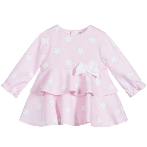 Tutto Piccolo-Pink Cotton Jersey Dress Set | Childrensalon Outlet