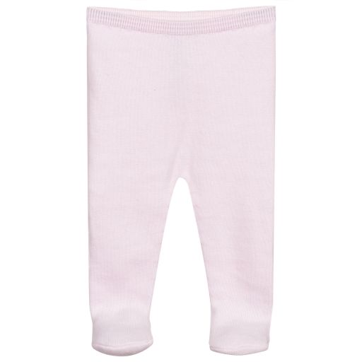 Tutto Piccolo-Pink Knitted Baby Trousers | Childrensalon Outlet