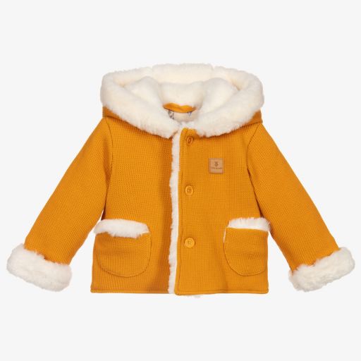 Tutto Piccolo-Yellow Knitted Jacket | Childrensalon Outlet