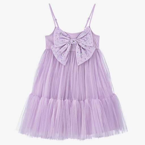 Tutu du Monde-Girls Lilac Purple Tulle Bow Dress | Childrensalon Outlet