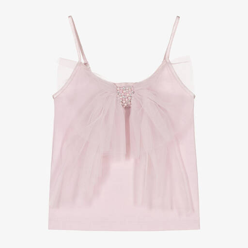 Tutu du Monde-Girls Purple Tulle Bow Top | Childrensalon Outlet