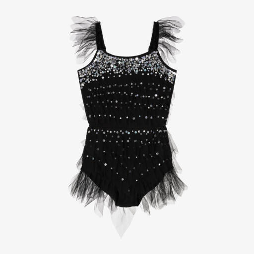 Tutu du Monde-Girls Shimmering Raven Tulle Dress | Childrensalon Outlet