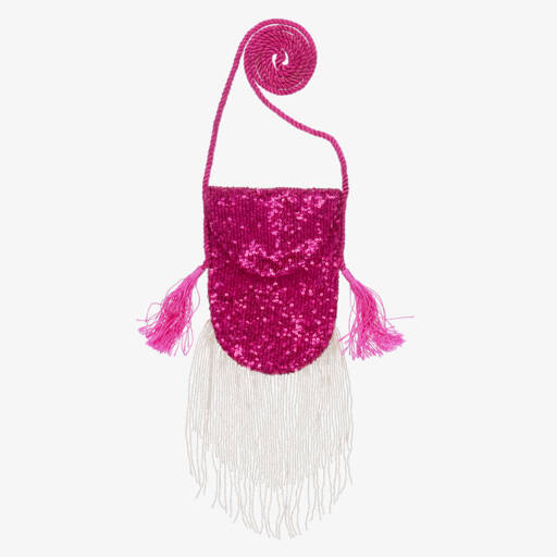 Tutu du Monde-Girls Sparkling Pink Sequin Purse | Childrensalon Outlet