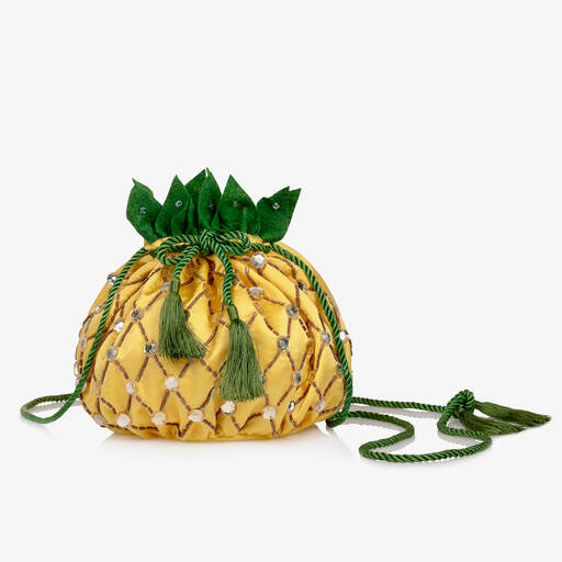 Tutu du Monde-Girls Yellow Pineapple Bag (30cm) | Childrensalon Outlet