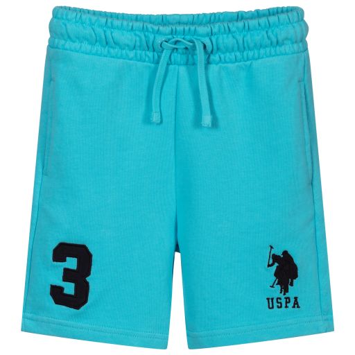 U.S. Polo Assn.-Blue Logo Jersey Shorts | Childrensalon Outlet