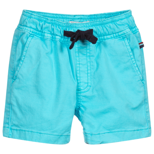 U.S. Polo Assn.-Boys Blue Cotton Shorts | Childrensalon Outlet