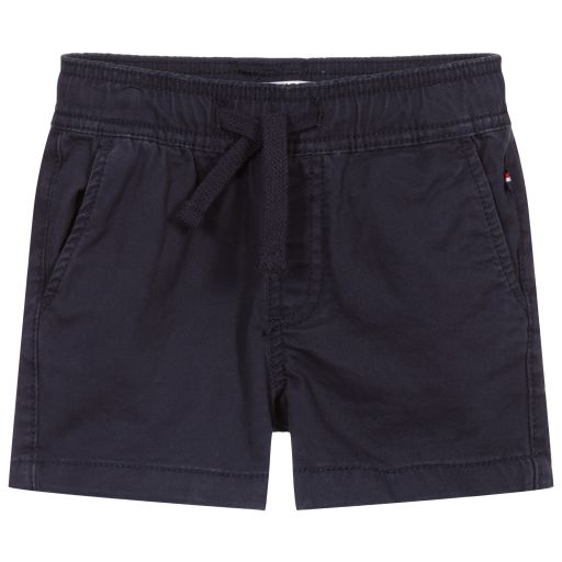 U.S. Polo Assn.-Boys Blue Cotton Shorts | Childrensalon Outlet