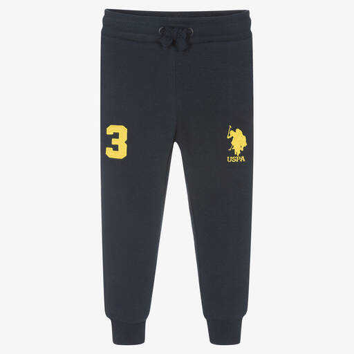 U.S. Polo Assn.-Boys Blue Logo Joggers | Childrensalon Outlet