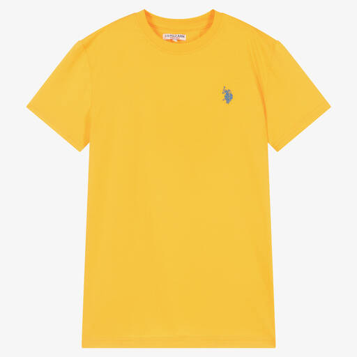 U.S. Polo Assn.-Boys Orange Cotton T-Shirt | Childrensalon Outlet
