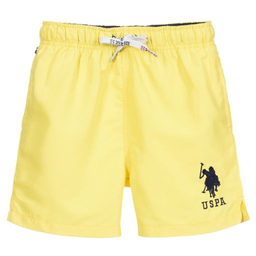 U.S. Polo Assn.-شورت سباحة لون أصفر للأولاد | Childrensalon Outlet