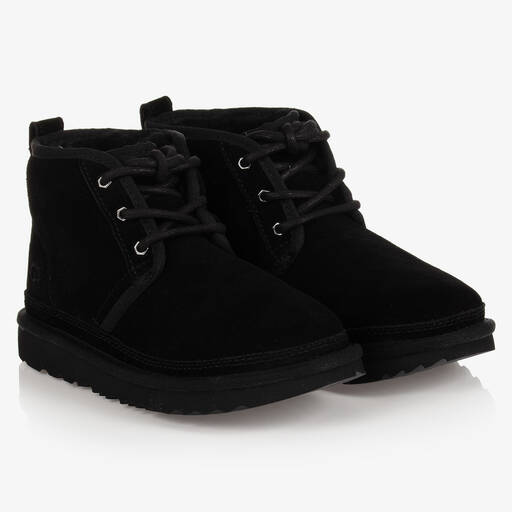 UGG-Черные замшевые ботинки | Childrensalon Outlet