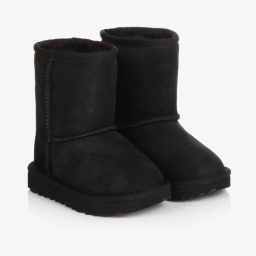 UGG-Boys Ebony Suede Sheepskin Boots | Childrensalon Outlet