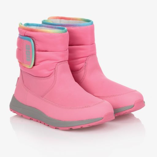 UGG-Bottes de neige roses Ado fille | Childrensalon Outlet