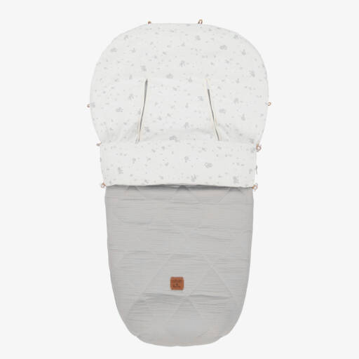 Uzturre-Girls Grey Stroller Cosy Cover | Childrensalon Outlet