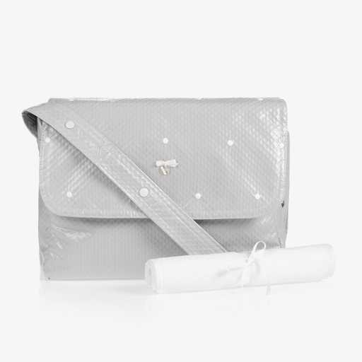 Uzturre-Grey Changing Bag (38cm) | Childrensalon Outlet