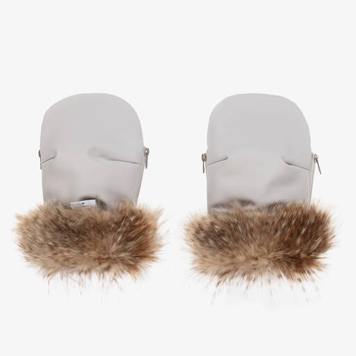 Uzturre-Grey Stroller Mittens | Childrensalon Outlet