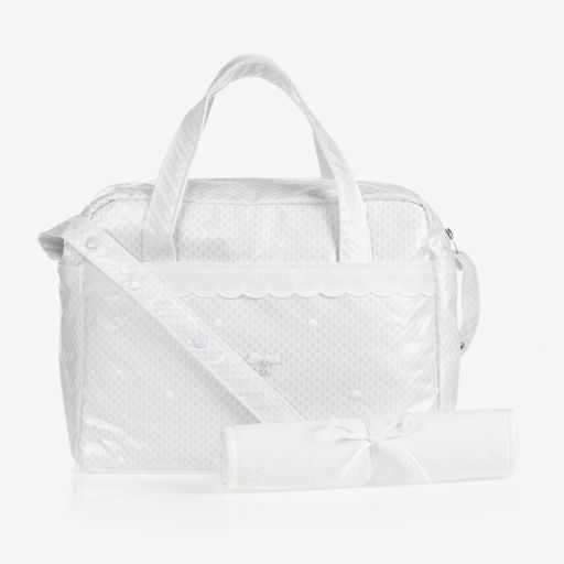 Uzturre-حقيبة لمستلزمات الأطفال لون أبيض (40 سم) | Childrensalon Outlet