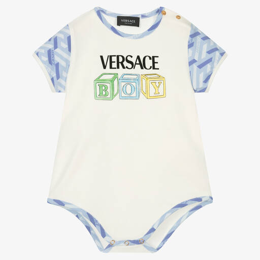 Versace-Боди с принтом Greca для малышей | Childrensalon Outlet