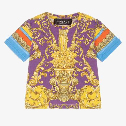 Versace-Barocco Goddess T-Shirt | Childrensalon Outlet