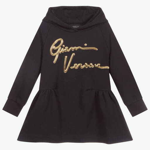 Versace-Black Signature Sweater Dress  | Childrensalon Outlet