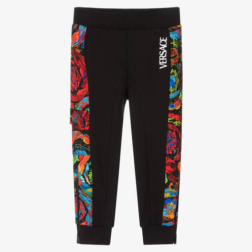 Versace-Schwarze Barocco Jogginghose (J) | Childrensalon Outlet