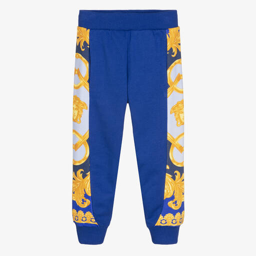 Versace-جوغرز قطن لون أزرق للأولاد | Childrensalon Outlet