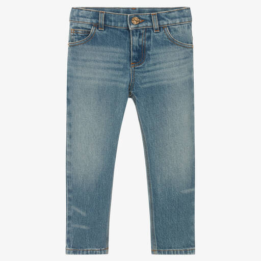 Versace-Mittelblaue Denim-Jeans für Jungen | Childrensalon Outlet