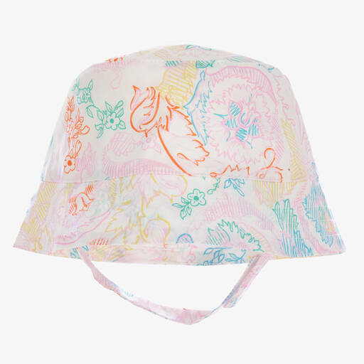 Versace-Pink Cotton Sun Hat | Childrensalon Outlet