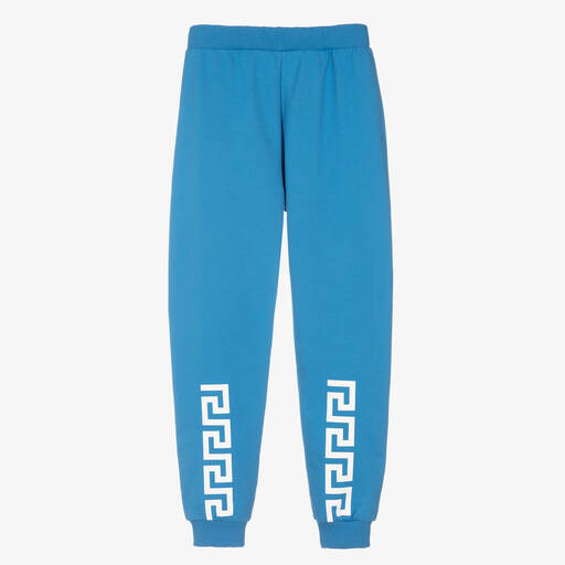 Versace-Teen Boys Blue Logo Joggers | Childrensalon Outlet