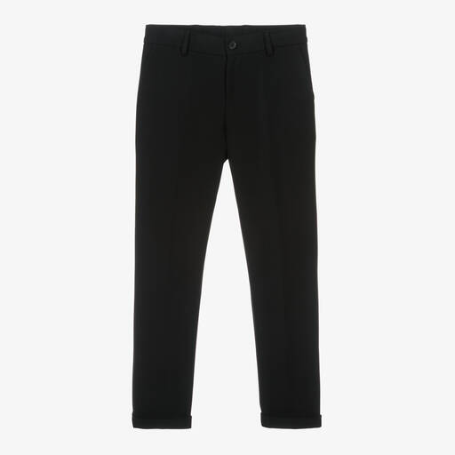 Versace-Teen Boys Smart Black Trousers | Childrensalon Outlet