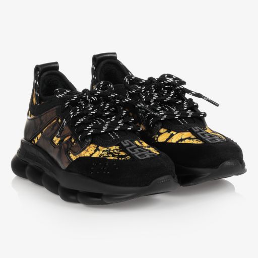 Versace-Teen Chain Reaction Sneakers | Childrensalon Outlet
