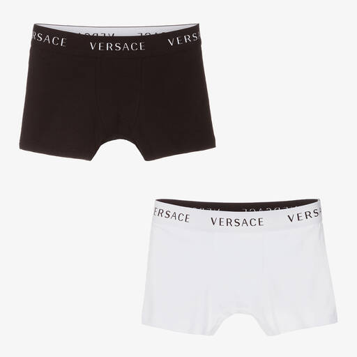 Versace-Boxers en coton Ado (x 2) | Childrensalon Outlet