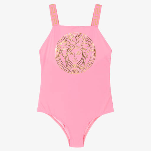 Versace-Maillot de bain rose Medusa ado | Childrensalon Outlet