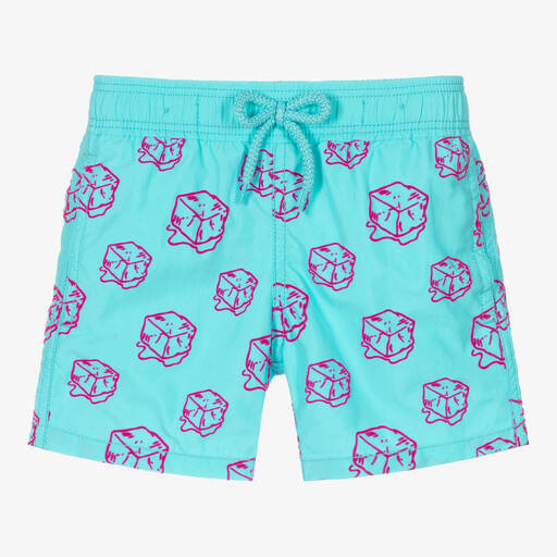 Vilebrequin-Blue Ice Cube Swim Shorts | Childrensalon Outlet