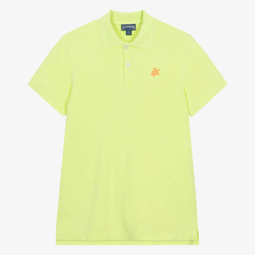Vilebrequin-Teen Boys Lime Polo Shirt | Childrensalon Outlet