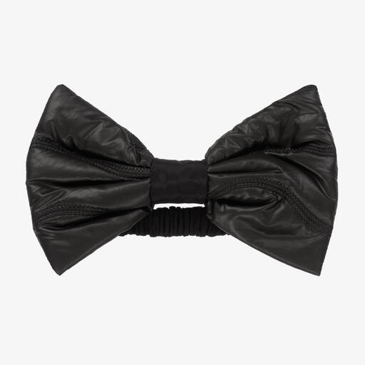 Wauw Capow-Girls Black Big Bow Headband | Childrensalon Outlet