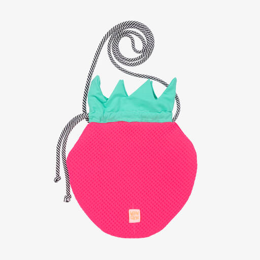 Wauw Capow-Pinke Erdbeertasche (29 cm) | Childrensalon Outlet