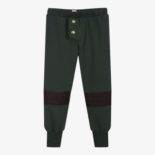 Wauw Capow-Green Organic Cotton Joggers | Childrensalon Outlet