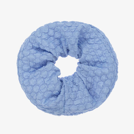 Wauw Capow-Girls Blue Hair Scrunchie  | Childrensalon Outlet