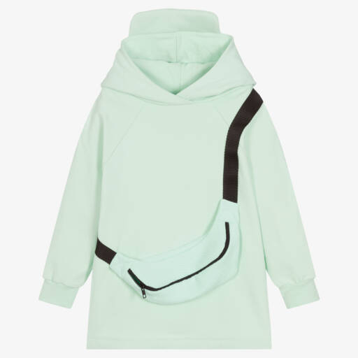 Wauw Capow-Girls Green Bag Dress | Childrensalon Outlet