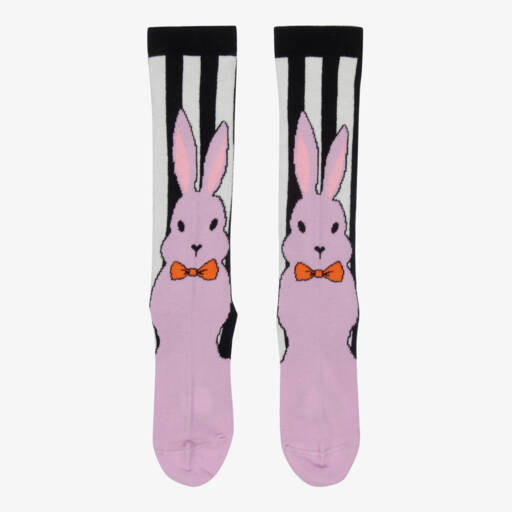 Wauw Capow-Girls Lavish Lilac Bunny Socks | Childrensalon Outlet