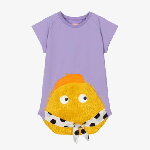 Wauw Capow-Girls Lilac Purple Dress | Childrensalon Outlet